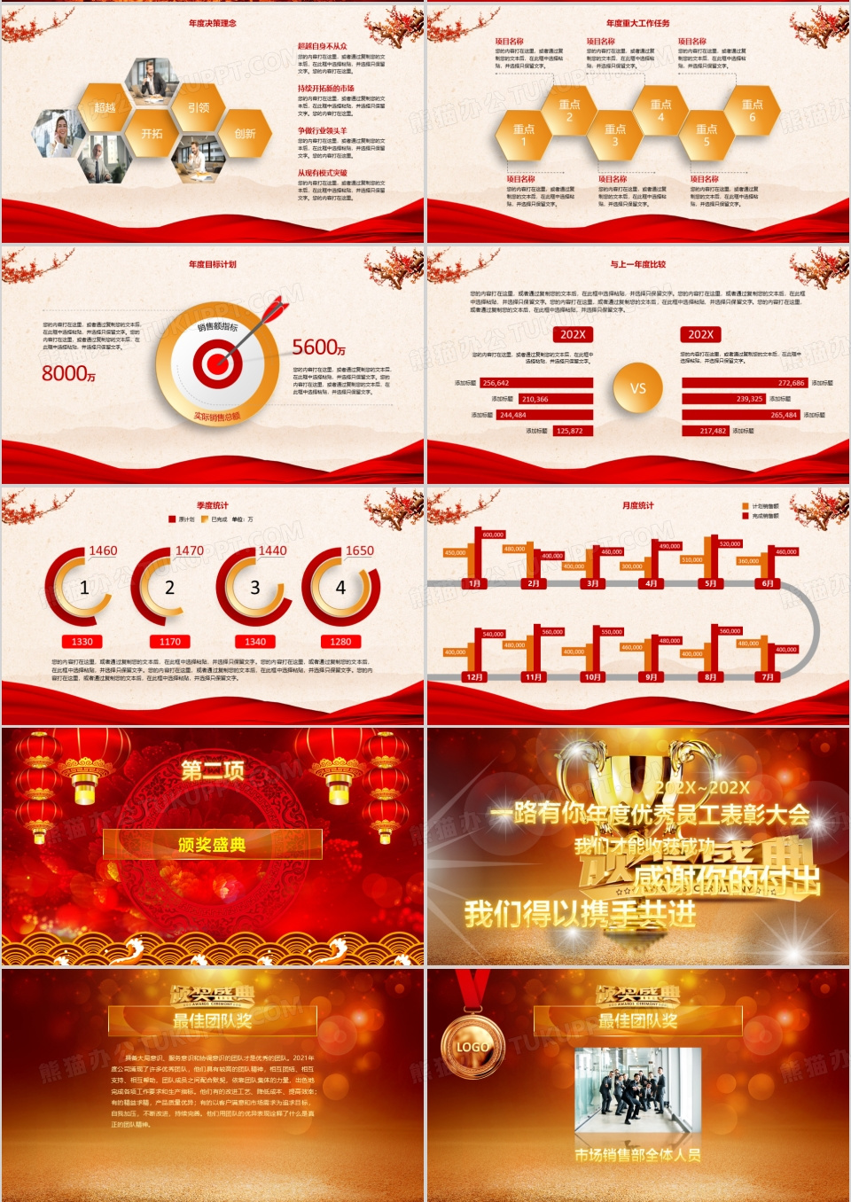 酷炫开场赢战2026企业年会颁奖典礼PPT模板下载