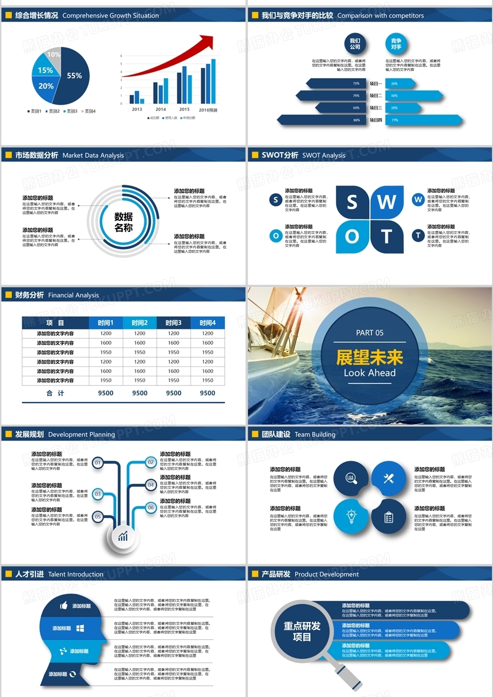 公司介绍产品宣传商务工作汇报画册PPT模板下载